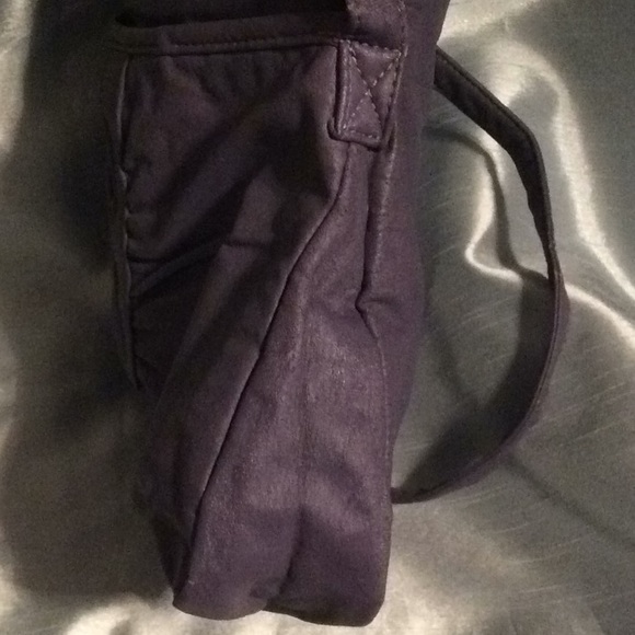 Purple leather crossbody purse, gently used